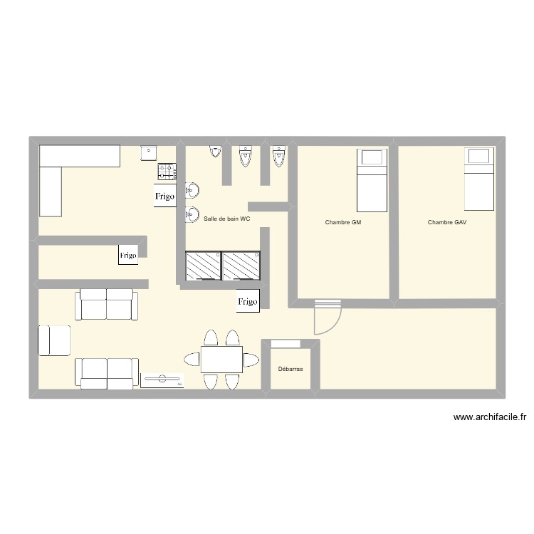 Cantonnement GM. Plan de 0 pièce et 0 m2 Cantonnement GM. Plan de 0 pièce et 0 m2