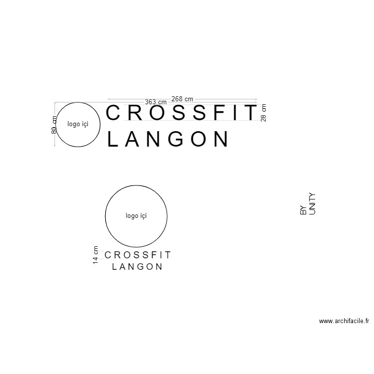 Logo crossfit. Plan de 0 pièce et 0 m2