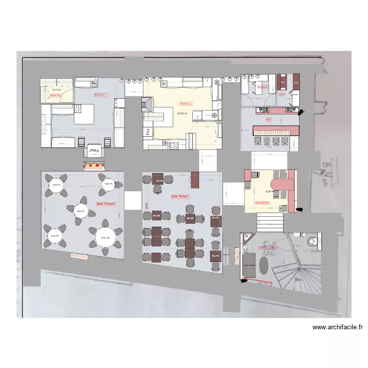Projet R&eacute;novation Expo. Plan de 
