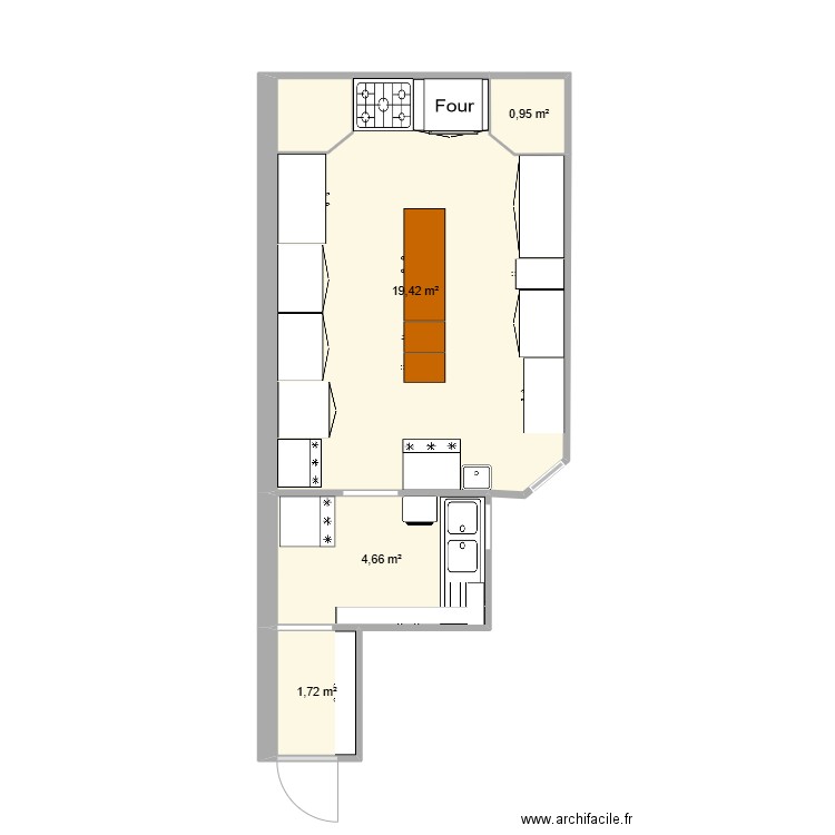 CUISINE. Plan de 0 pièce et 0 m2