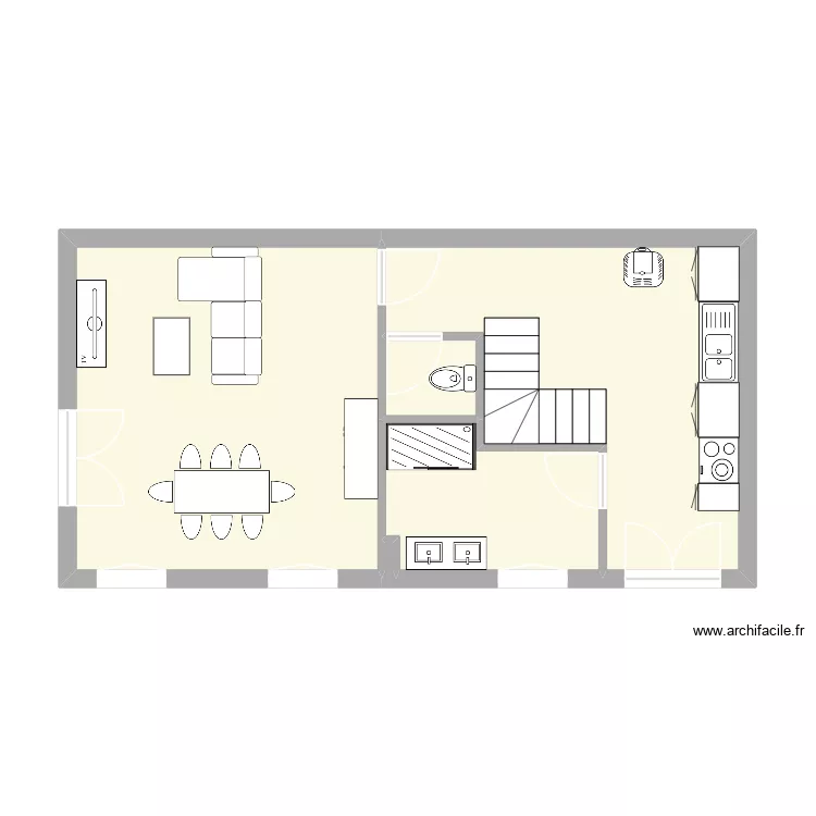 Malay. Plan de 5  et 45 m²