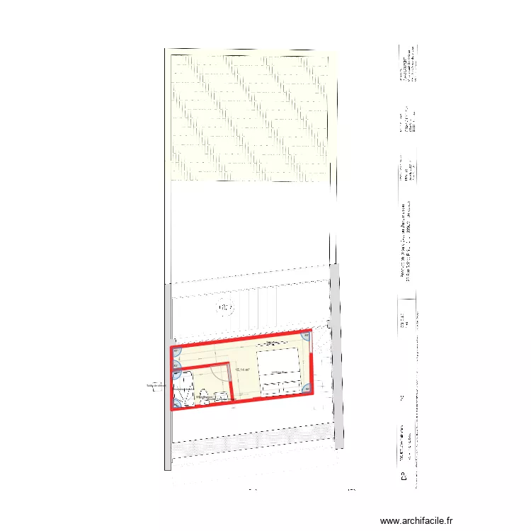 ST PHILOMENE R+2. Plan de 