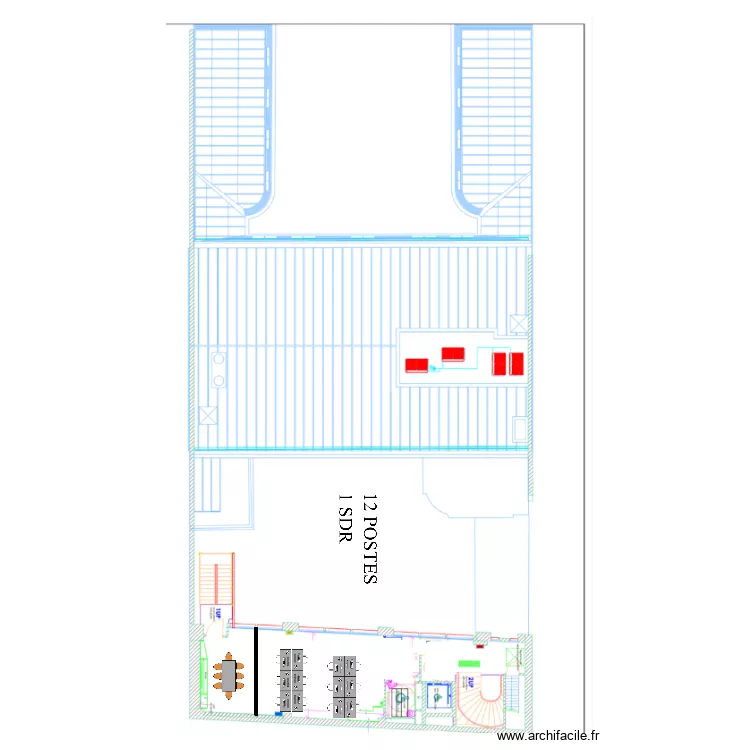 4&egrave;me &eacute;tage 7 Li&egrave;ge. Plan de 