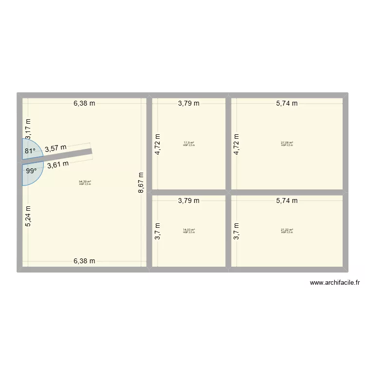 LEVEQUE/LARRIEU. Plan de 