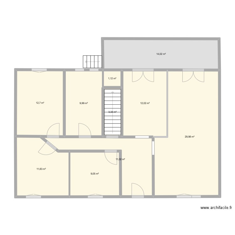 Plan Maison Wahlbach. Plan de 10 pièces et 115 m2