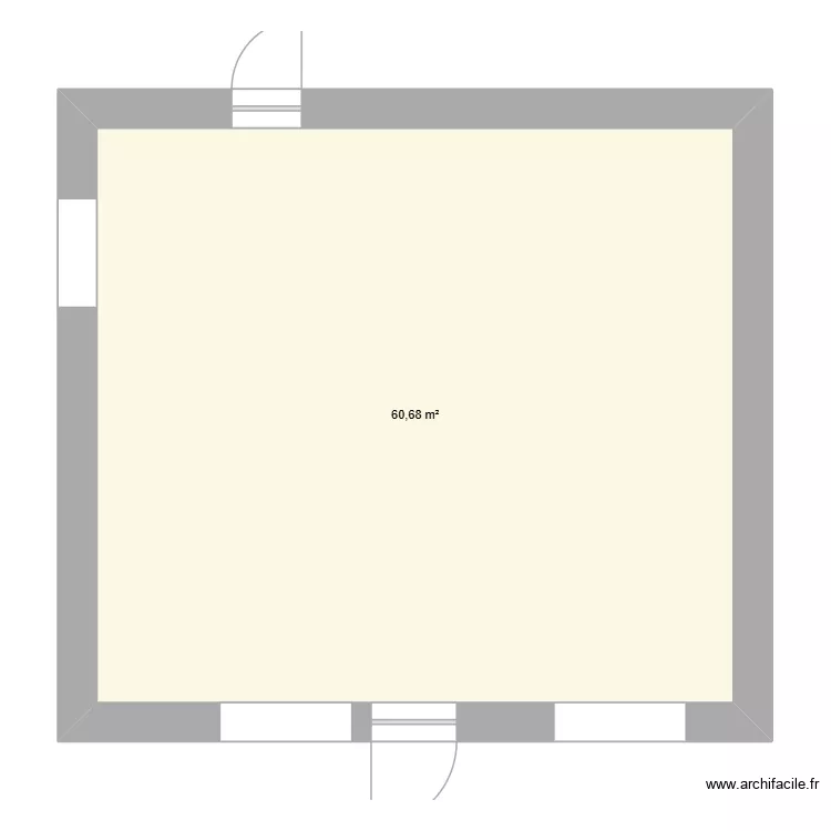 cab. Plan de 1 pièce et 61 m² cab. Plan de 1 pièce et 61 m²