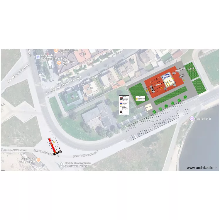 RAPo26 - VILA DO CONDE. Plan de 2 pièces et 215 m²