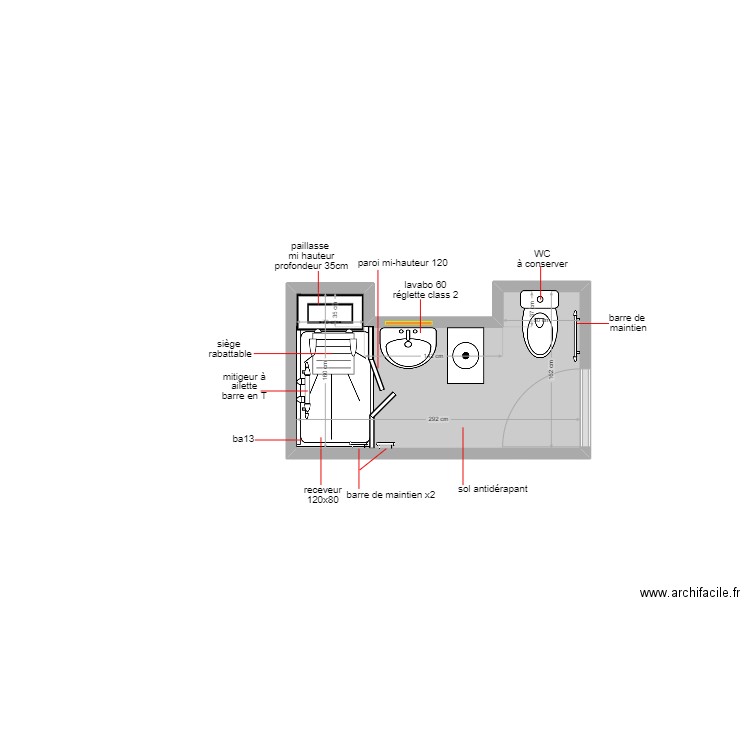 khuu. Plan de 1 pièce et 4 m2