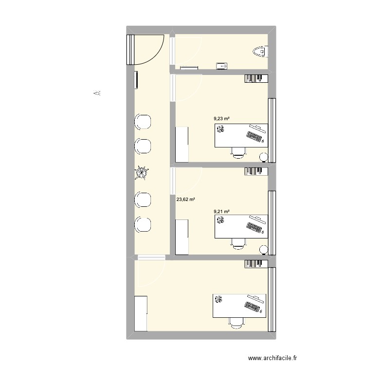 logopédie 2. Plan de 0 pièce et 0 m2