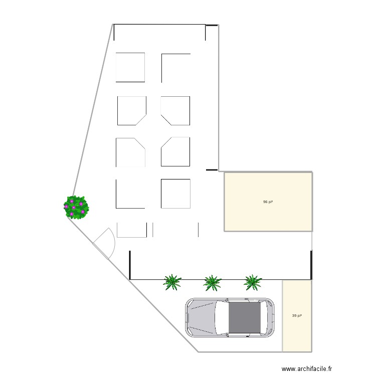 Veggie_Garden1. Plan de 2 pièces et 12 m2
