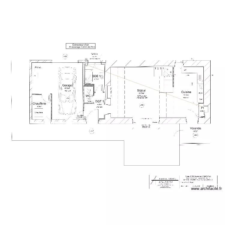 LE BRIS - GIBIARD RDC. Plan de 