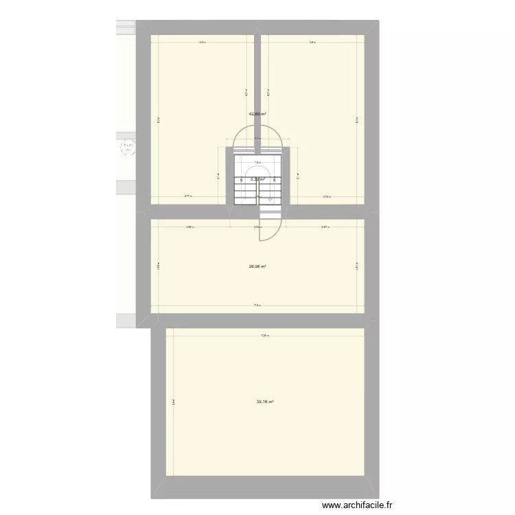 projet C bonne cote v1. Plan de 8  et 264 m²