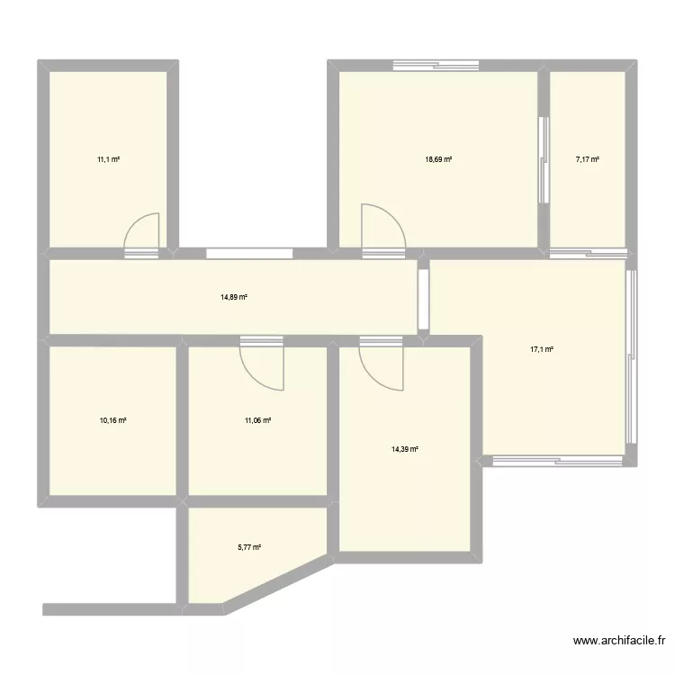 Dari - 2020. Plan de 9  et 110 m²