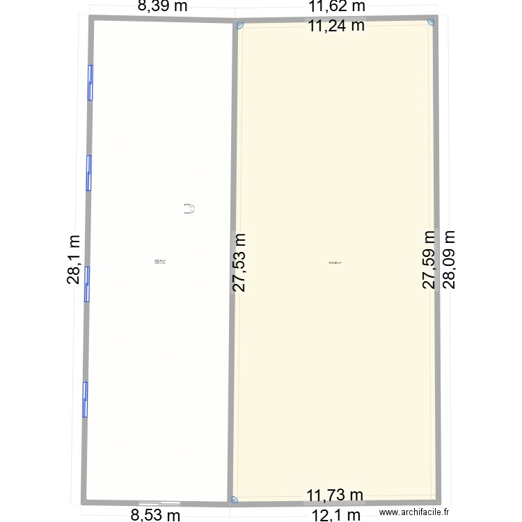plan de construction eglise cmci lambarene. Plan de 2 pièces et 539 m2