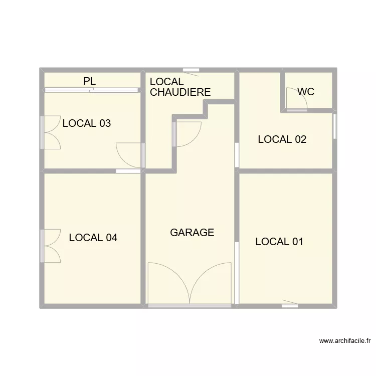 RDC GARGE UZES. Plan de RDC GARGE UZES. Plan de