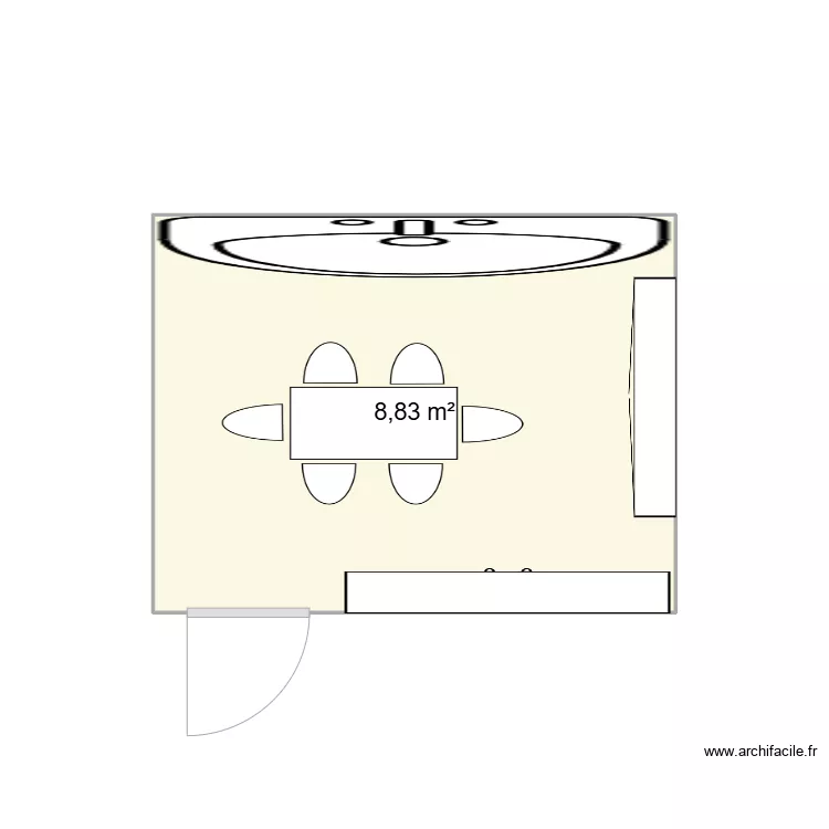 Croix rouge. Plan de 