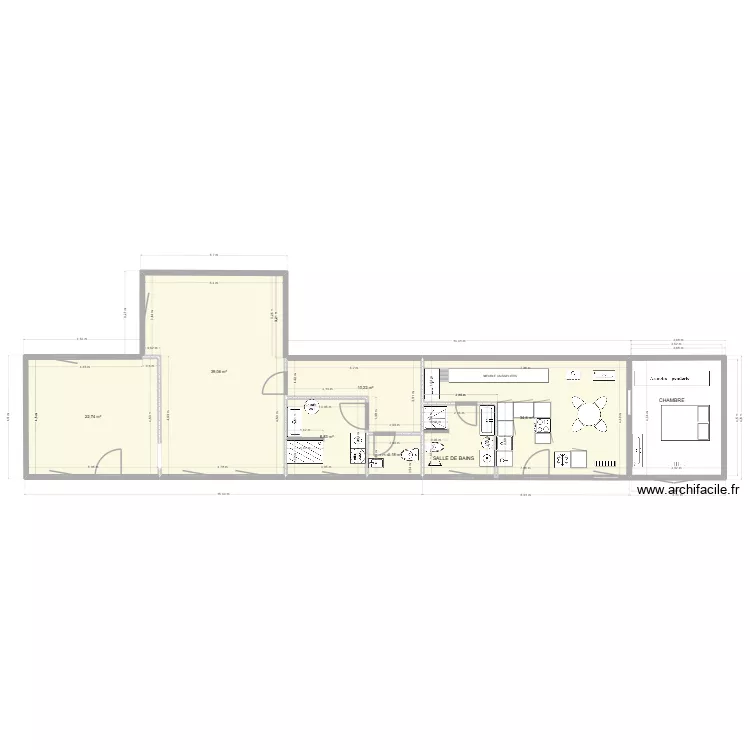 Saint Algis Version projet essai 5. Plan de 6  et 119 m²
