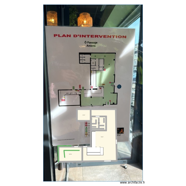 Plan de masse O pas sage. Plan de 4 pièces et 91 m2