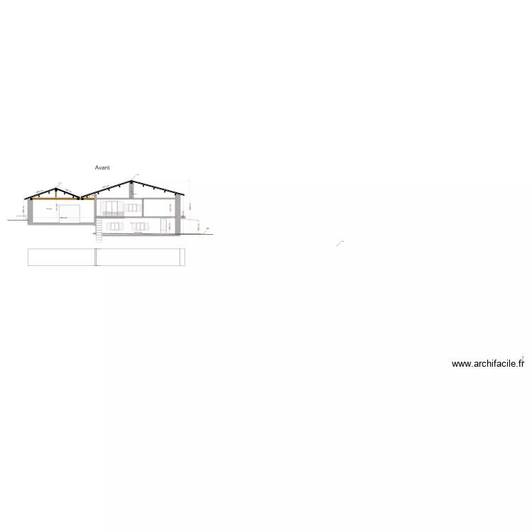 Projet façade ouest avant. Plan de Projet façade ouest avant. Plan de