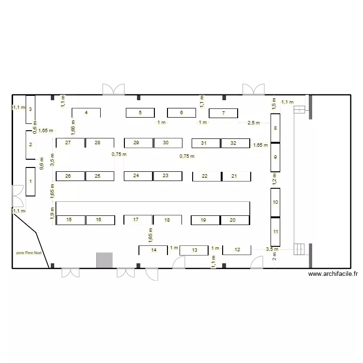 march&eacute; de noel 1. Plan de 