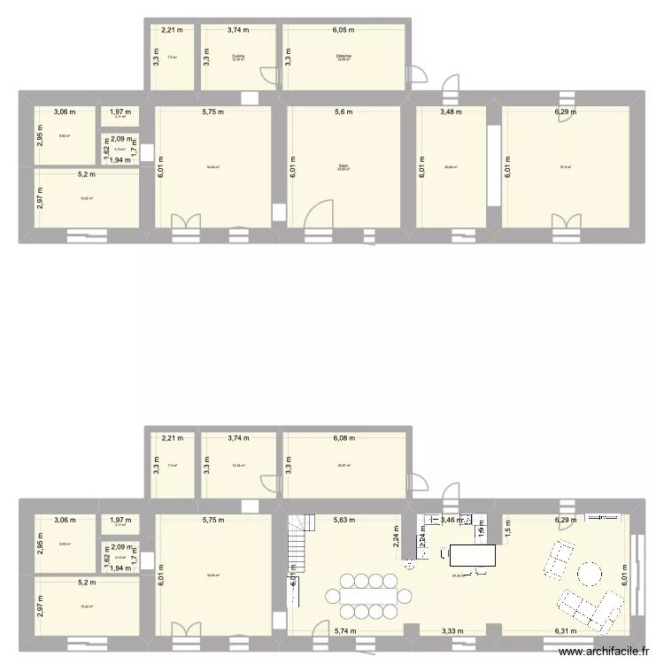 Maumusson 1. Plan de 20  et 398 m²