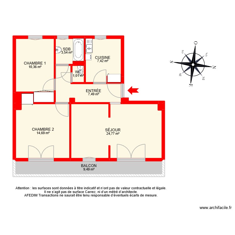 BI 33138. Plan de 0 pièce et 0 m2