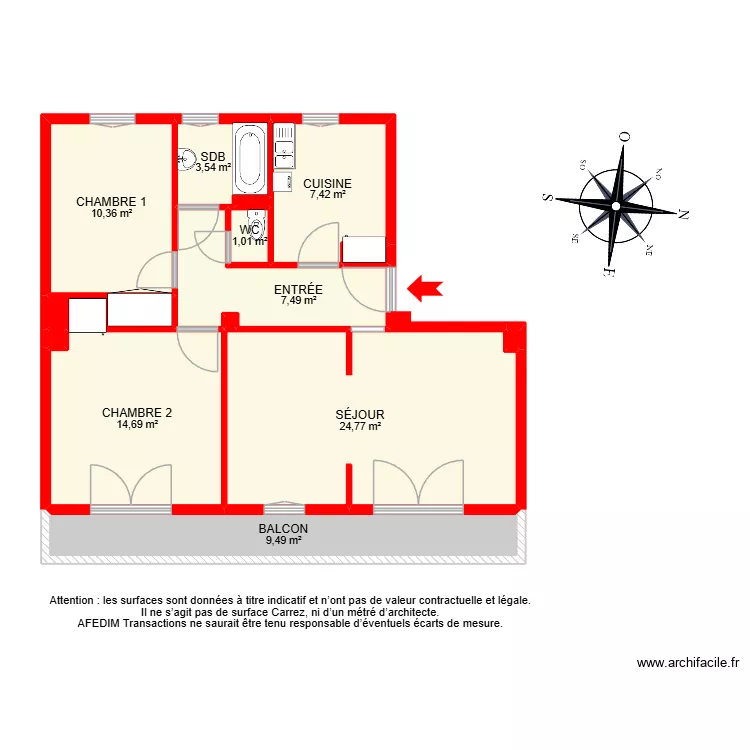 BI 33138. Plan de 14 et 81 m² BI 33138. Plan de 14 et 81 m²