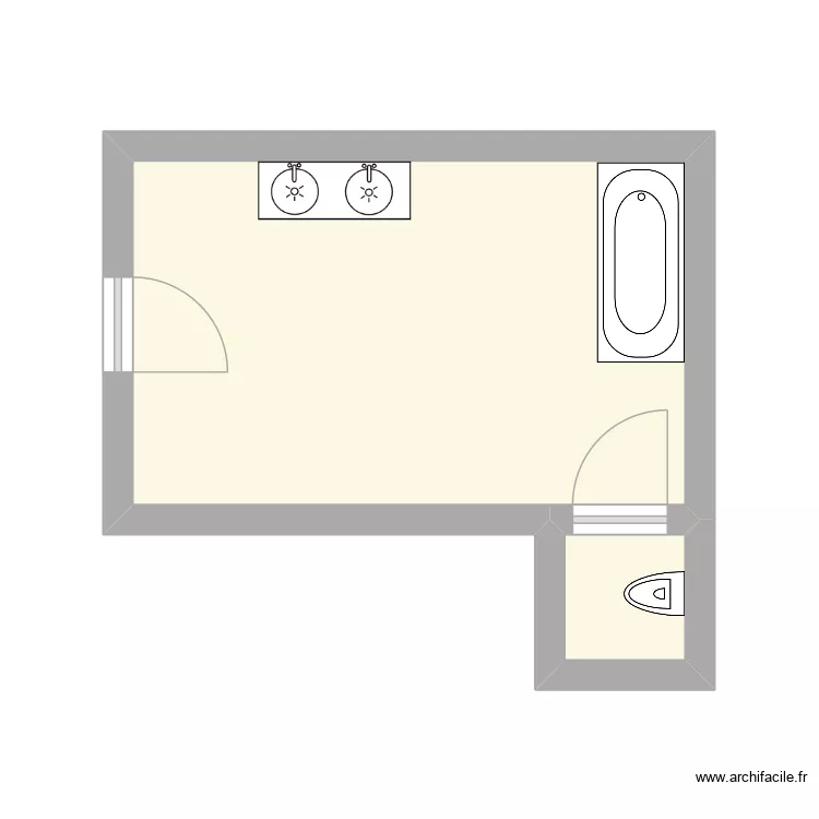 METAYER Eliane. Plan de 2 pièces et 15 m²