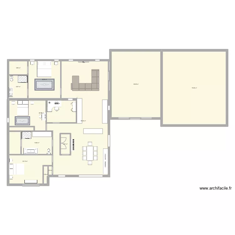 Agrandissement. Plan de 12 et 300 m² Agrandissement. Plan de 12 et 300 m²