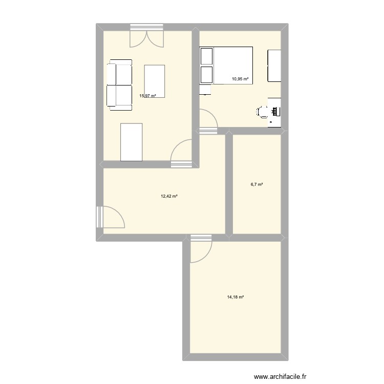 mob. Plan de 0 pièce et 0 m2