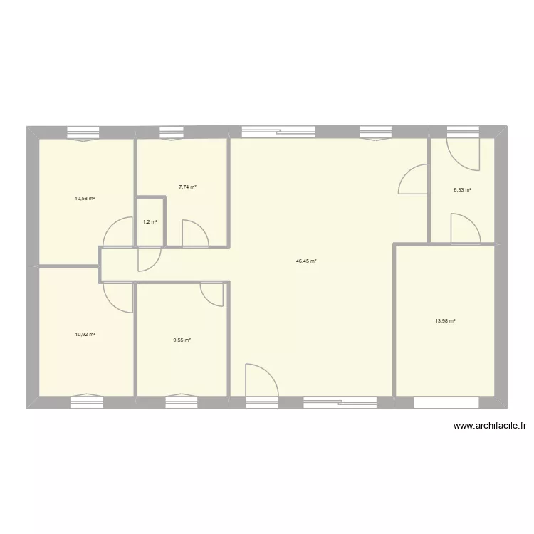 maison. Plan de 8  et 107 m²