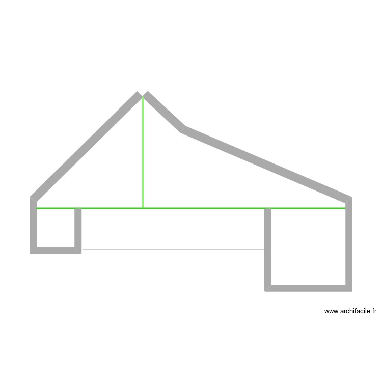 pignon nord. Plan de 0 pièce et 0 m2