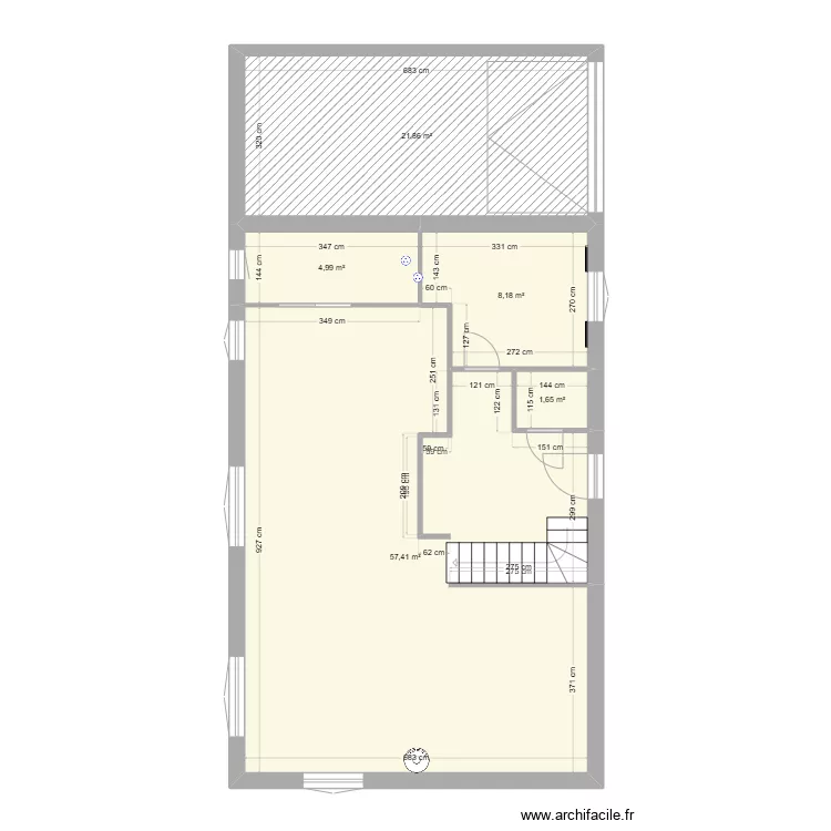 Maison la villeneuve. Plan de 
