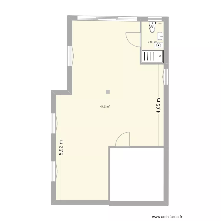 kastraki sous sol murs. Plan de 2 et 48 m² kastraki sous sol murs. Plan de 2 et 48 m²