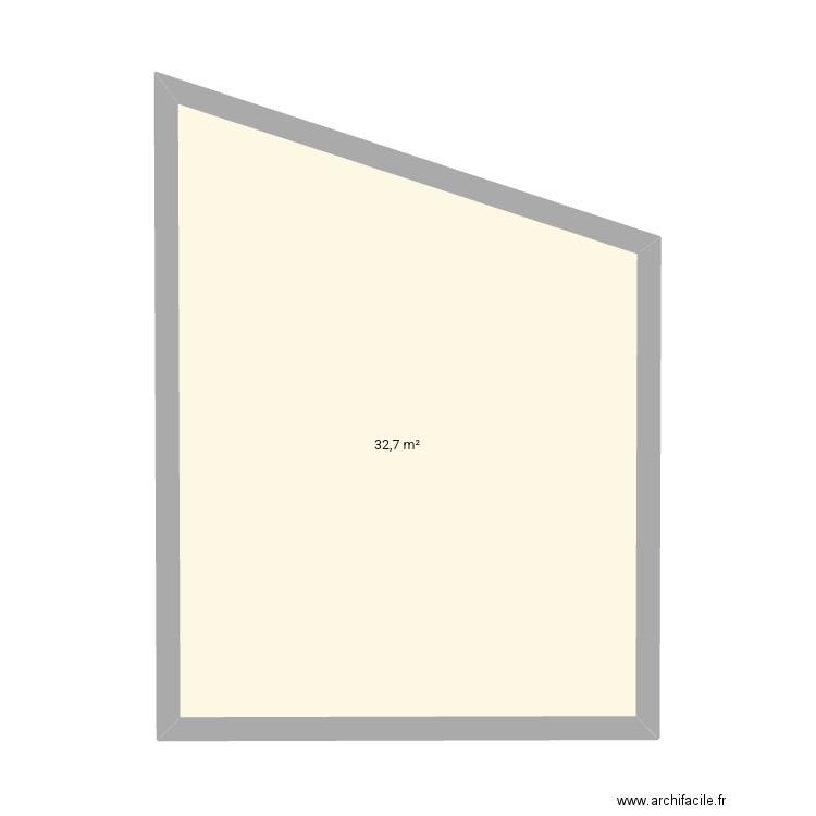 House. Plan de 1 pièce et 33 m2