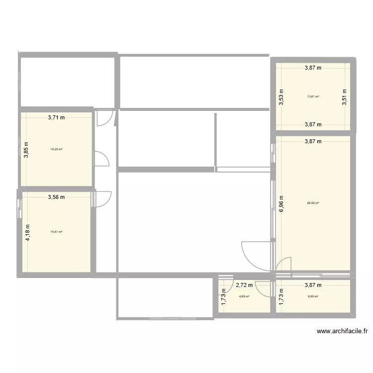 CADOLE. Plan de 6 et 81 m² CADOLE. Plan de 6 et 81 m²