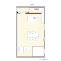 plan cuisine l et ilot