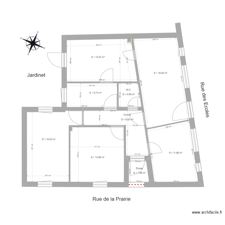 Marly RDC. Plan de 0 pièce et 0 m2