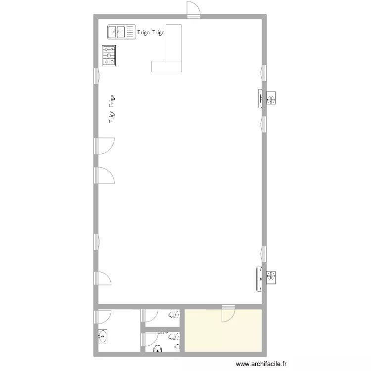 Salle du mariage . Plan de 