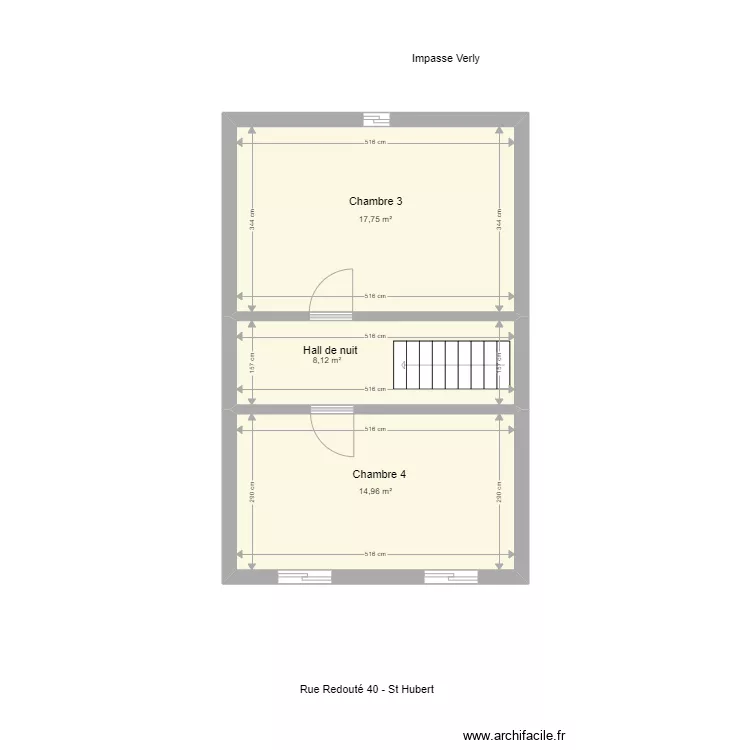 R +2 redout&eacute;. Plan de 