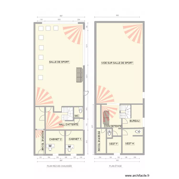 plan ferrari. Plan de 9 Pièces et 274 m²
