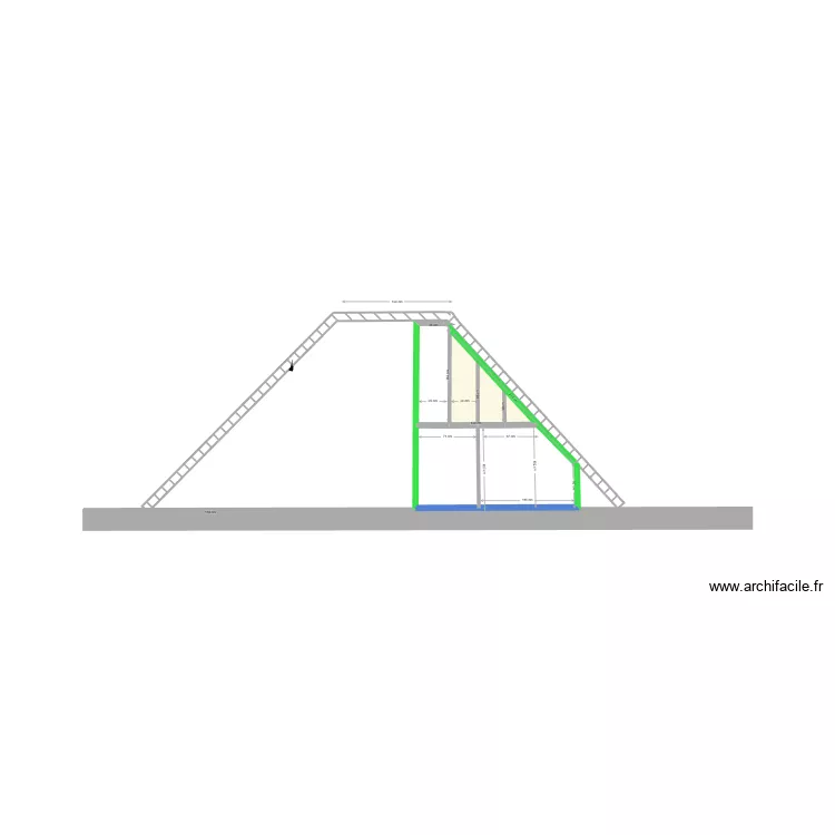 Yann mezzanine. Plan de 