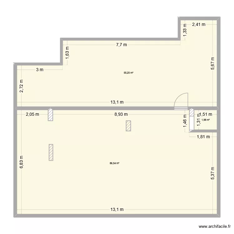 Projet PM balmes. Plan de 3 et 144 m² Projet PM balmes. Plan de 3 et 144 m²