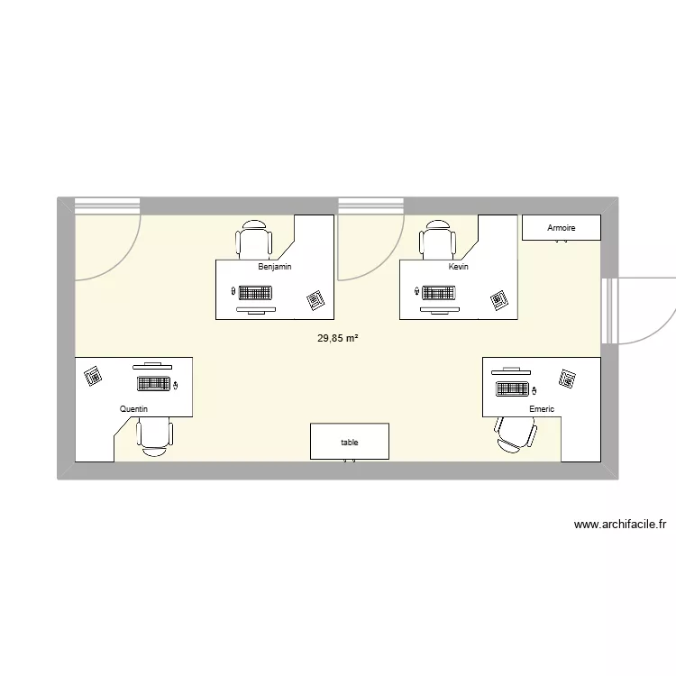 bureau technique. Plan de 