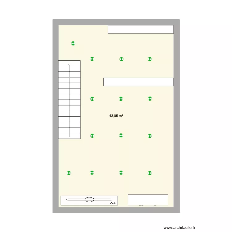 salon 2. Plan de 1 et 43 m² salon 2. Plan de 1 et 43 m²
