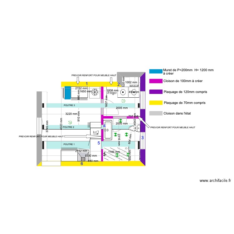 CUISINE. Plan de 0 pièce et 0 m2
