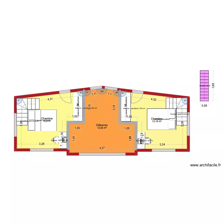 PLAN PERSO SOUS SOL. Plan de 3  et 39 m²