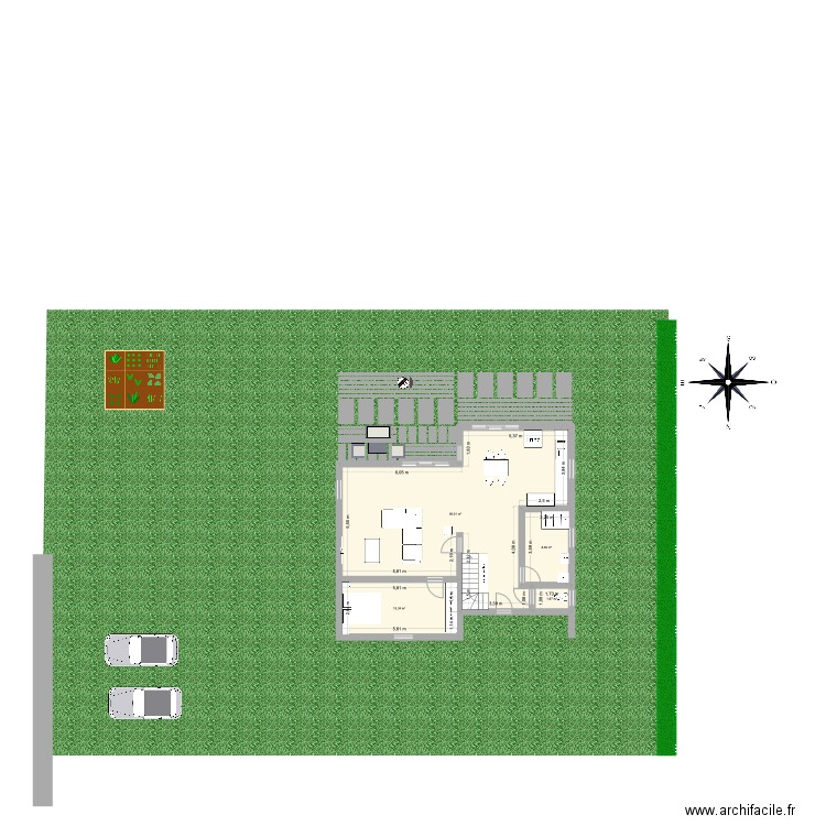 maison4. Plan de 4 pièces et 94 m2