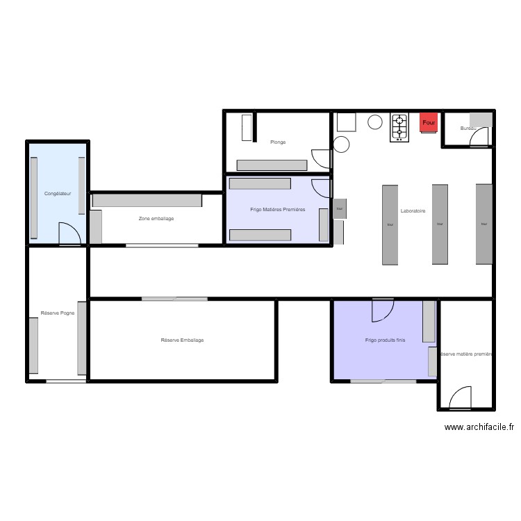 Plan labo . Plan de 0 pièce et 0 m2