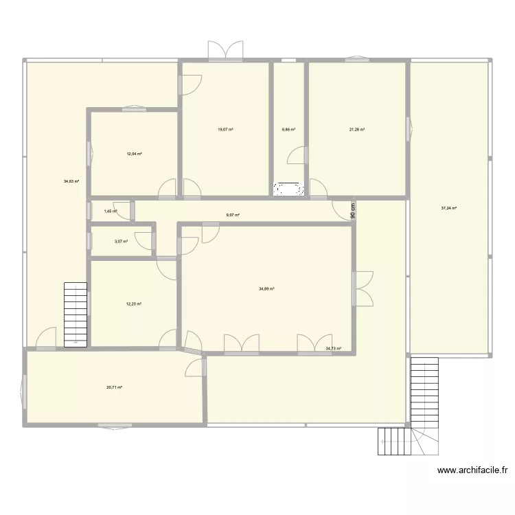 maison BOQU&Eacute;. Plan de 